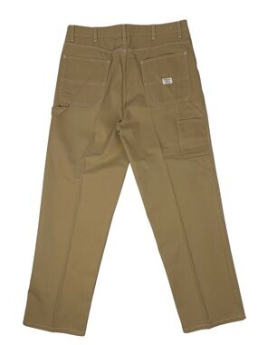 Vintage GAP Factory Store Carpenter Pants Mens 38x32 Khaki Cotton 2002 Wide Leg